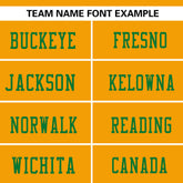 Custom Yellow-Kelly Green Raglan Sleeves Fashion Authentic Football Jersey